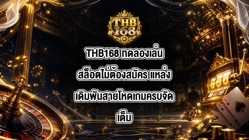 THB168 ทดลองเล่นสล็อตไม่ต้องสมัคร